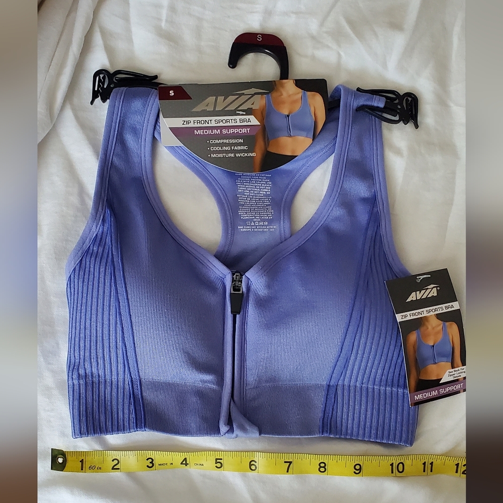 Avia Zip Front Sports Bra